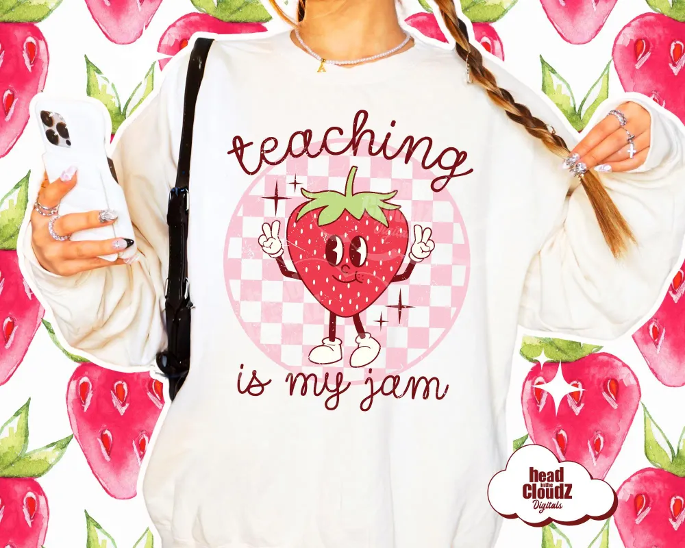 Teaching Is My Jam (Distressed & Non Distressed PNG)
